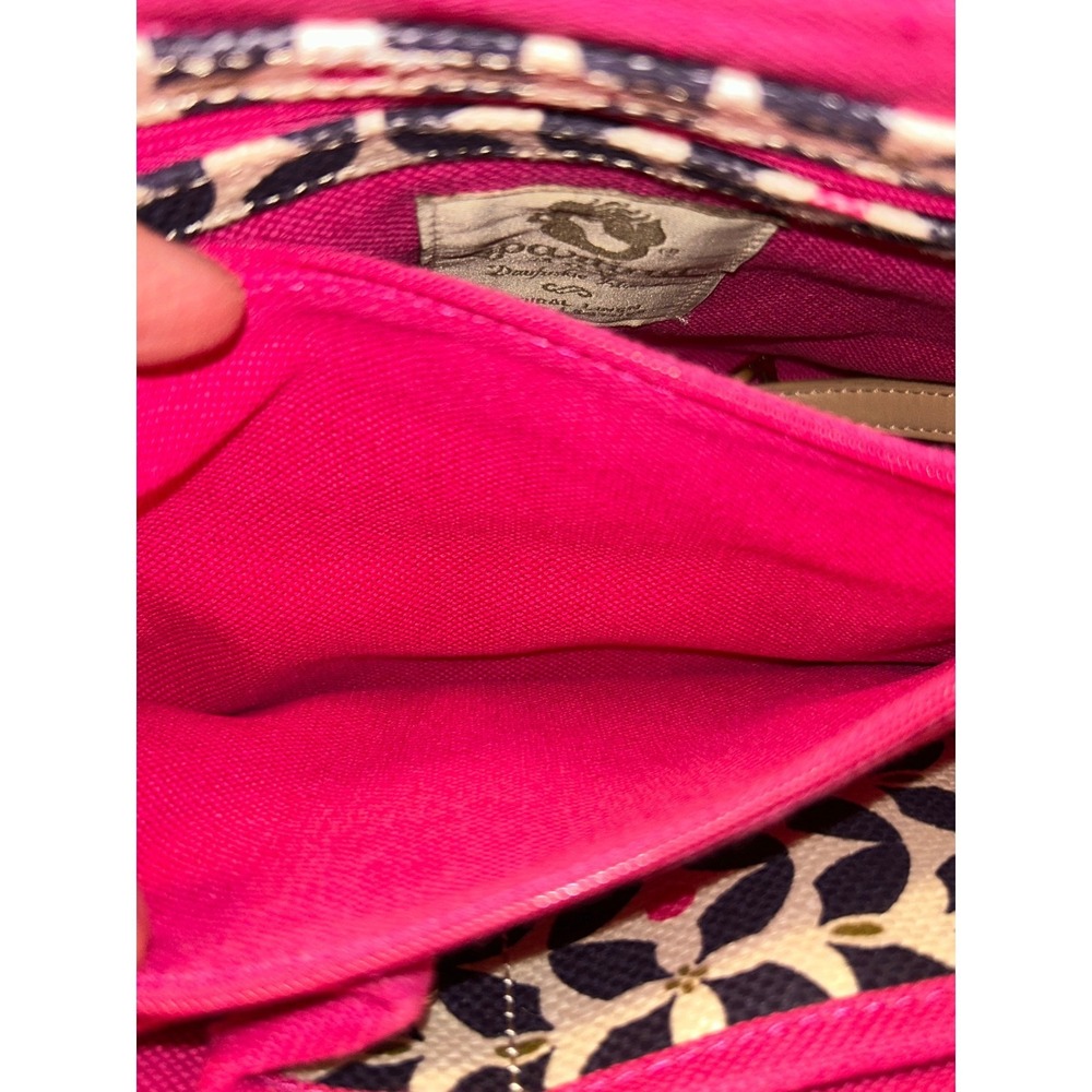Spartina 449 Daufuskie Island Canvas Leather‎ Dome Satchel Handbag Nautical - Picture 9 of 16